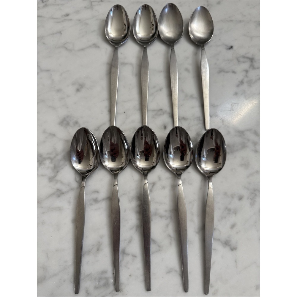 Stanley Roberts SRI Astro Spoons Teaspoons 6.3/4" Flatware‎ Stainless Lot of 9